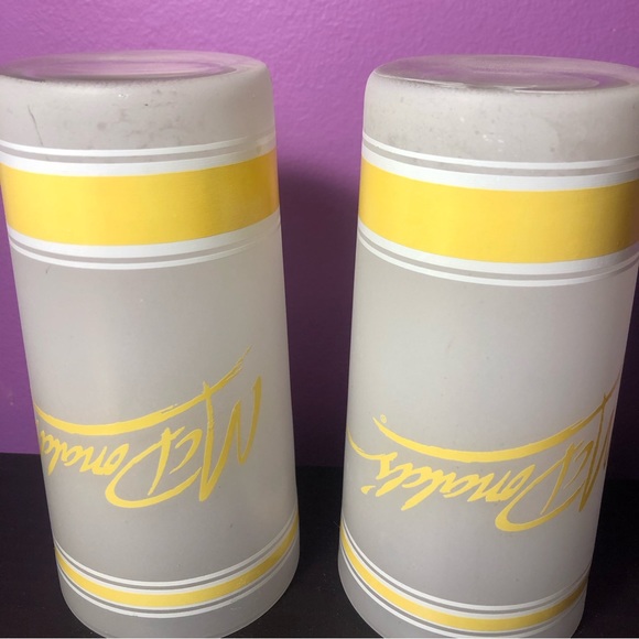 Vintage McDonalds Frosted Drinking Glasses - Picture 3 of 4